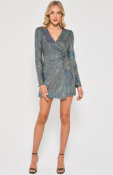 SOGNA COL  PARTY Dress with Wrap Front  WDR603A